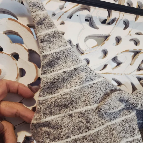 BEACH BUNNY PEYTON BODYSUIT STRIPES FRONT BOW DETAIL NWT SZ LARGE - Picture 12 of 15